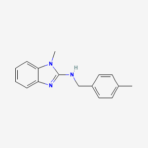 molecular formula C16H17N3 B2556318 (1-Methyl-1H-benzoimidazol-2-yl)-(4-methyl-benzyl)-amine CAS No. 797029-04-0