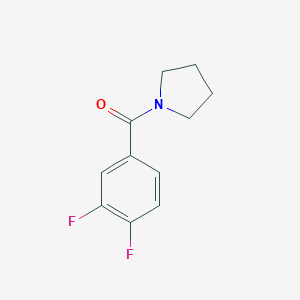 molecular formula C11H11F2NO B255632 1-(3,4-Difluorobenzoyl)pyrrolidine 