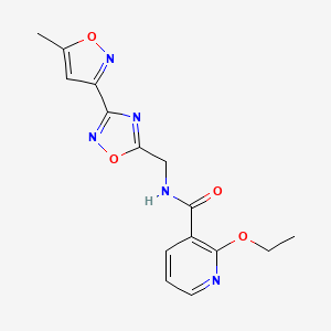 2-ethoxy-N-((3-(5-methylisoxazol-3-yl)-1,2,4-oxadiazol-5-yl)methyl)nicotinamide