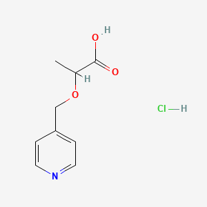 2-[(Pyridin-4-yl)methoxy]propanoic acid hydrochloride