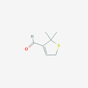 molecular formula C7H10OS B2556334 2,2-二甲基-2,5-二氢噻吩-3-甲醛 CAS No. 83413-86-9