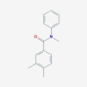 molecular formula C16H17NO B255635 N,3,4-trimethyl-N-phenylbenzamide 