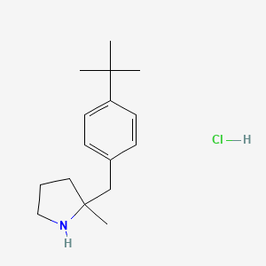 molecular formula C16H26ClN B2556350 2-[(4-Tert-butylphenyl)methyl]-2-methylpyrrolidine hydrochloride CAS No. 1955548-82-9
