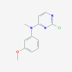 molecular formula C12H12ClN3O B2556355 2-chloro-N-(3-methoxyphenyl)-N-methylpyrimidin-4-amine CAS No. 1455843-83-0