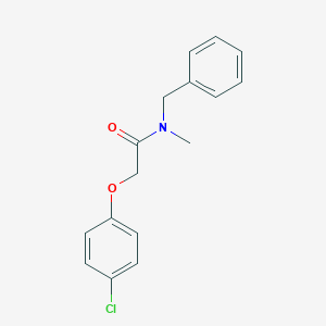 molecular formula C16H16ClNO2 B255636 N-benzyl-2-(4-chlorophenoxy)-N-methylacetamide 