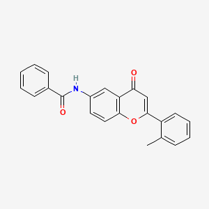 molecular formula C23H17NO3 B2556364 N-[2-(2-methylphenyl)-4-oxo-4H-chromen-6-yl]benzamide CAS No. 923107-75-9