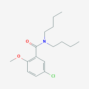 molecular formula C16H24ClNO2 B255637 N,N-dibutyl-5-chloro-2-methoxybenzamide 
