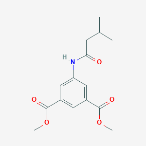 molecular formula C15H19NO5 B255638 Dimethyl 5-[(3-methylbutanoyl)amino]isophthalate 