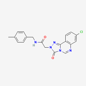 molecular formula C19H16ClN5O2 B2556416 2-(8-chloro-3-oxo-[1,2,4]triazolo[4,3-c]quinazolin-2(3H)-yl)-N-(4-methylbenzyl)acetamide CAS No. 1286706-19-1