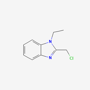 molecular formula C10H11ClN2 B2556428 1H-苯并咪唑，2-(氯甲基)-1-乙基- CAS No. 66947-93-1