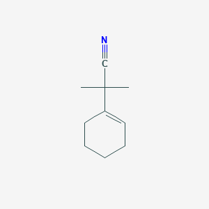 molecular formula C10H15N B2556456 2-(环己-1-烯-1-基)-2-甲基丙腈 CAS No. 54353-80-9
