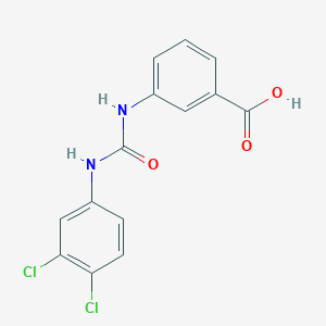 molecular formula C14H10Cl2N2O3 B2556490 3-{[(3,4-Dichlorophenyl)carbamoyl]amino}benzoic acid CAS No. 196617-13-7