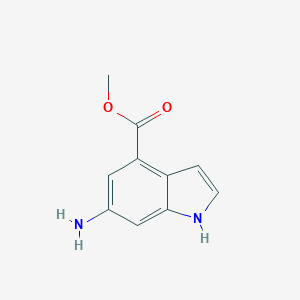 molecular formula C10H10N2O2 B025565 6-氨基-1H-吲哚-4-羧酸甲酯 CAS No. 103956-00-9