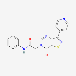 B2556513 N-(2,5-dimethylphenyl)-2-(7-oxo-3-(pyridin-4-yl)isothiazolo[4,5-d]pyrimidin-6(7H)-yl)acetamide CAS No. 1251590-11-0