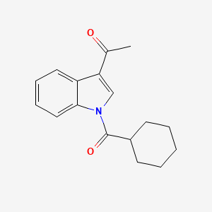 molecular formula C17H19NO2 B2556516 1-[1-(环己基羰基)-1H-吲哚-3-基]-1-乙酮 CAS No. 861207-70-7