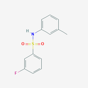 molecular formula C13H12FNO2S B255652 3-fluoro-N-(3-methylphenyl)benzenesulfonamide 