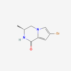 B2556536 (3R)-7-Bromo-3-methyl-3,4-dihydro-2H-pyrrolo[1,2-a]pyrazin-1-one CAS No. 1841360-64-2