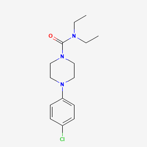 molecular formula C15H22ClN3O B2556552 4-(4-氯苯基)-N,N-二乙基哌嗪-1-羧酰胺 CAS No. 80534-01-6