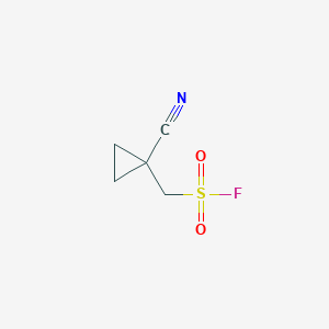 molecular formula C5H6FNO2S B2556561 (1-Cyanocyclopropyl)methanesulfonyl fluoride CAS No. 2138430-04-1