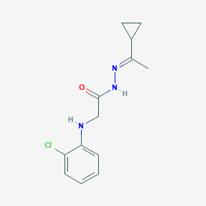 2-(2-chloroanilino)-N'-(1-cyclopropylethylidene)acetohydrazide