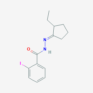 molecular formula C14H17IN2O B255659 N'-(2-ethylcyclopentylidene)-2-iodobenzohydrazide 