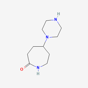 B2556592 5-(Piperazin-1-yl)azepan-2-one CAS No. 1909316-54-6