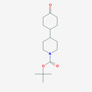 molecular formula C16H27NO3 B2556610 Tert-butyl 4-(4-oxocyclohexyl)piperidine-1-carboxylate CAS No. 1628502-18-0