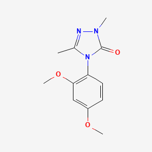 molecular formula C12H15N3O3 B2556625 4-(2,4-二甲氧基苯基)-2,5-二甲基-2,4-二氢-3H-1,2,4-三唑-3-酮 CAS No. 861206-35-1