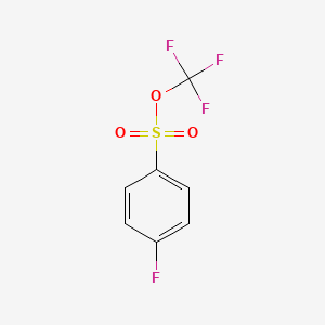 molecular formula C7H4F4O3S B2556630 Trifluoromethyl 4-fluorobenzenesulfonate CAS No. 2070902-77-9