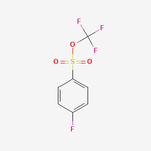 molecular formula C7H4F4O3S B2556630 4-フルオロベンゼンスルホン酸トリフルオロメチル CAS No. 2070902-77-9