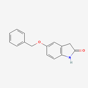 molecular formula C15H13NO2 B2556640 5-(Benzyloxy)indolin-2-one CAS No. 156232-24-5