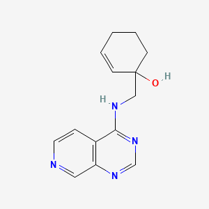molecular formula C14H16N4O B2556642 1-[(Pyrido[3,4-d]pyrimidin-4-ylamino)methyl]cyclohex-2-en-1-ol CAS No. 2380044-59-5