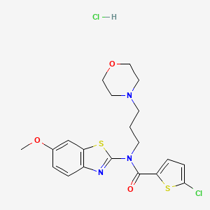 5-chloro-N-(6-methoxybenzo[d]thiazol-2-yl)-N-(3-morpholinopropyl)thiophene-2-carboxamide hydrochloride