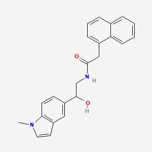 N-(2-hydroxy-2-(1-methyl-1H-indol-5-yl)ethyl)-2-(naphthalen-1-yl)acetamide