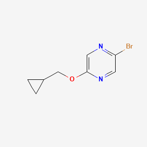 2-Bromo-5-(cyclopropylmethoxy)pyrazine