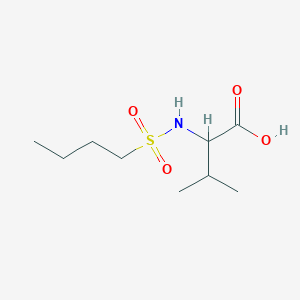 molecular formula C9H19NO4S B2556681 2-[(丁基磺酰)氨基]-3-甲基丁酸 CAS No. 75228-50-1