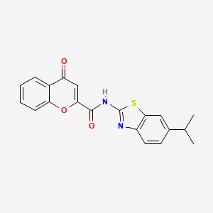 N-(6-isopropylbenzo[d]thiazol-2-yl)-4-oxo-4H-chromene-2-carboxamide