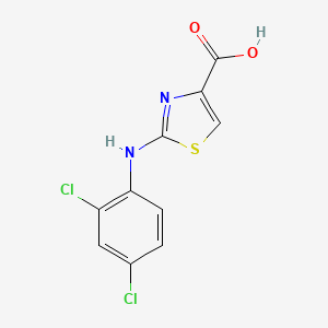molecular formula C10H6Cl2N2O2S B2556703 2-(2,4-Dichloro-phenylamino)-thiazole-4-carboxylic acid CAS No. 728918-54-5