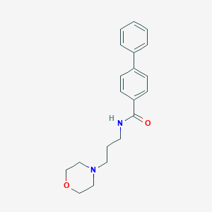 molecular formula C20H24N2O2 B255671 N-[3-(4-morpholinyl)propyl][1,1'-biphenyl]-4-carboxamide 