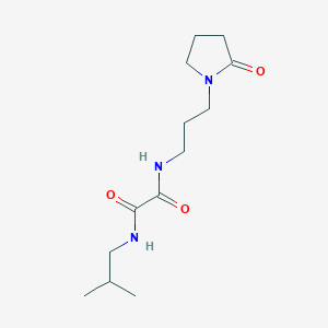 molecular formula C13H23N3O3 B2556716 N1-イソブチル-N2-(3-(2-オキソピロリジン-1-イル)プロピル)オキサラミド CAS No. 1207054-27-0