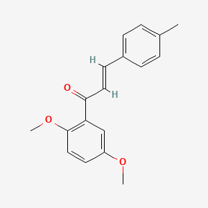 molecular formula C18H18O3 B2556720 (2E)-1-(2,5-Dimethoxyphenyl)-3-(4-methylphenyl)prop-2-en-1-one CAS No. 38169-52-7