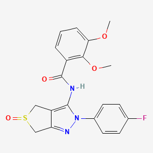 molecular formula C20H18FN3O4S B2556726 N-(2-(4-fluorophenyl)-5-oxido-4,6-dihydro-2H-thieno[3,4-c]pyrazol-3-yl)-2,3-dimethoxybenzamide CAS No. 958709-31-4