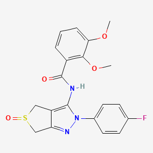 molecular formula C20H18FN3O4S B2556726 N-(2-(4-フルオロフェニル)-5-オキシド-4,6-ジヒドロ-2H-チエノ[3,4-c]ピラゾール-3-イル)-2,3-ジメトキシベンズアミド CAS No. 958709-31-4