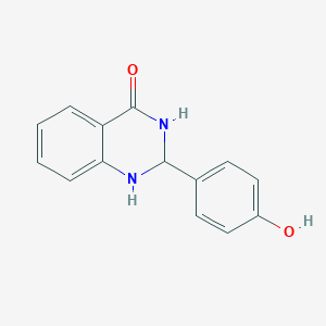 molecular formula C14H12N2O2 B255673 2-(4-Hydroxy-phenyl)-2,3-dihydro-1H-quinazolin-4-one 