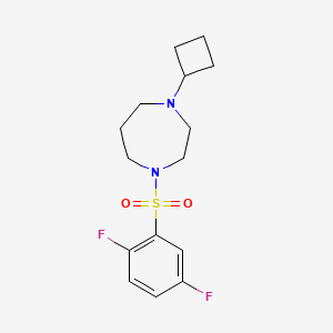 1-Cyclobutyl-4-((2,5-difluorophenyl)sulfonyl)-1,4-diazepane
