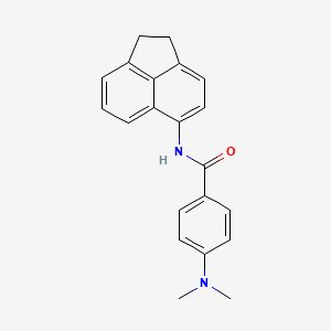molecular formula C21H20N2O B2556752 N-(1,2-dihydroacenaphthylen-5-yl)-4-(dimethylamino)benzamide CAS No. 392249-54-6