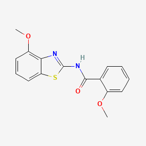 B2556771 2-Methoxy-N-(4-methoxy-2-benzothiazolyl)benzamide CAS No. 301858-94-6