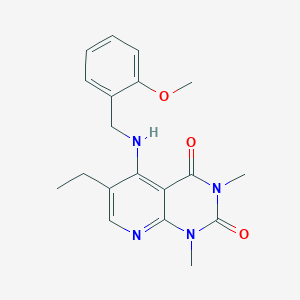 6-ethyl-5-((2-methoxybenzyl)amino)-1,3-dimethylpyrido[2,3-d]pyrimidine-2,4(1H,3H)-dione