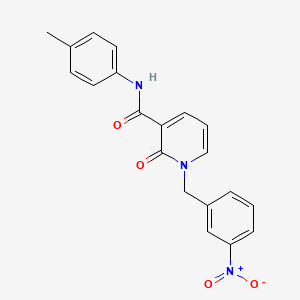 molecular formula C20H17N3O4 B2556773 1-(3-nitrobenzyl)-2-oxo-N-(p-tolyl)-1,2-dihydropyridine-3-carboxamide CAS No. 899948-42-6