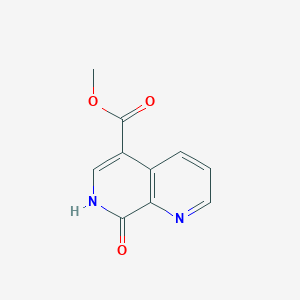 molecular formula C10H8N2O3 B2556778 Methyl 8-oxo-7H-1,7-naphthyridine-5-carboxylate CAS No. 2418670-63-8